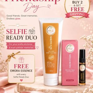 🤳 SELFIE READY DUO
Your No-Makeup Makeup Essentials + free gift